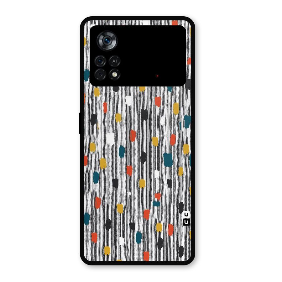 Single Paint Pattern Metal Back Case for Poco X4 Pro 5G