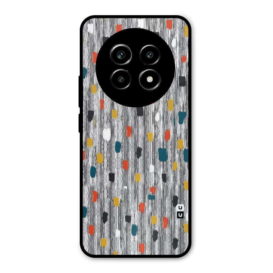 Single Paint Pattern Metal Back Case for Realme 13 Pro