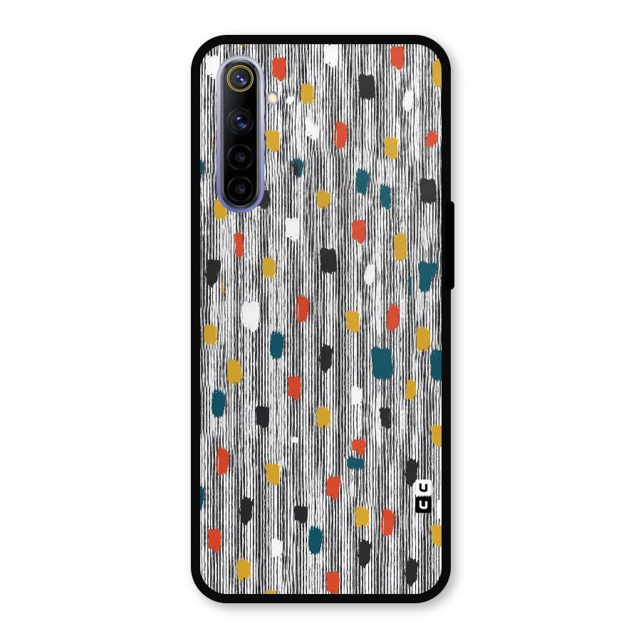 Single Paint Pattern Metal Back Case for Realme 6