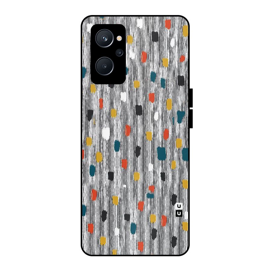 Single Paint Pattern Metal Back Case for Realme 9i 5G