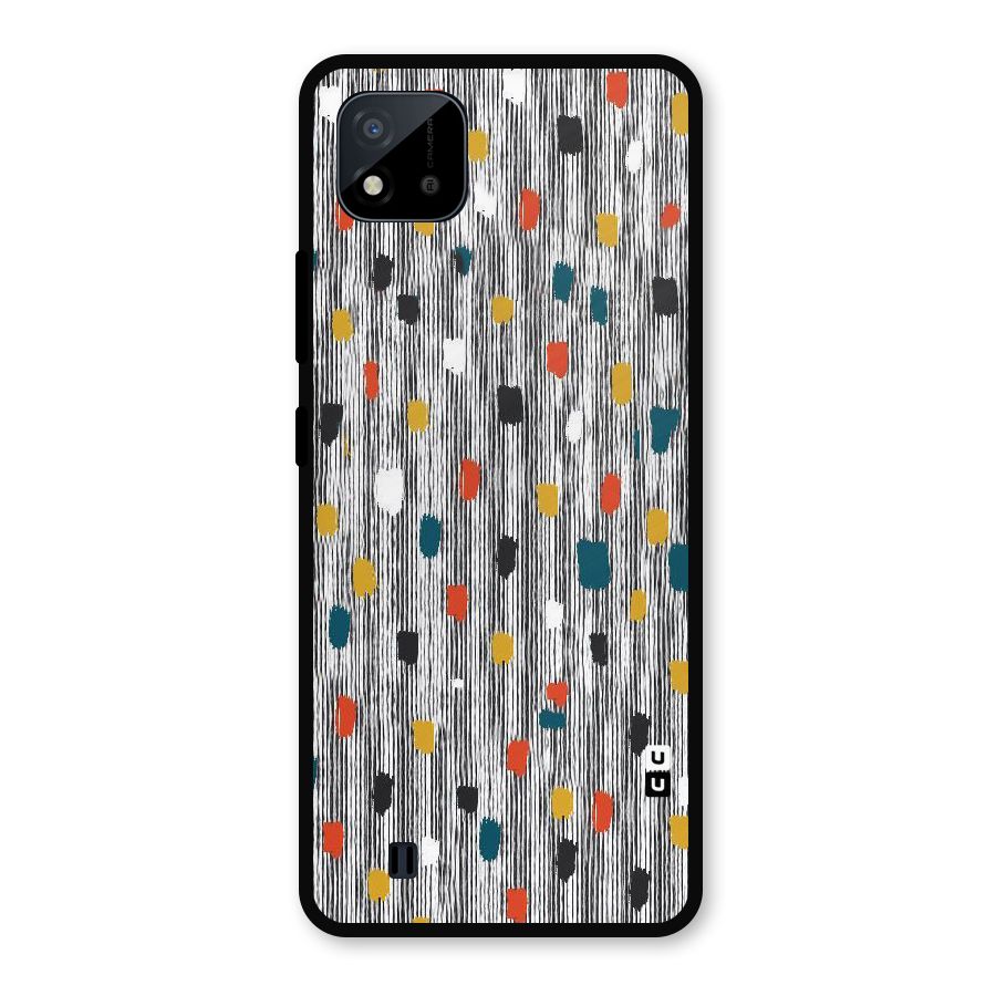 Single Paint Pattern Metal Back Case for Realme C11 2021