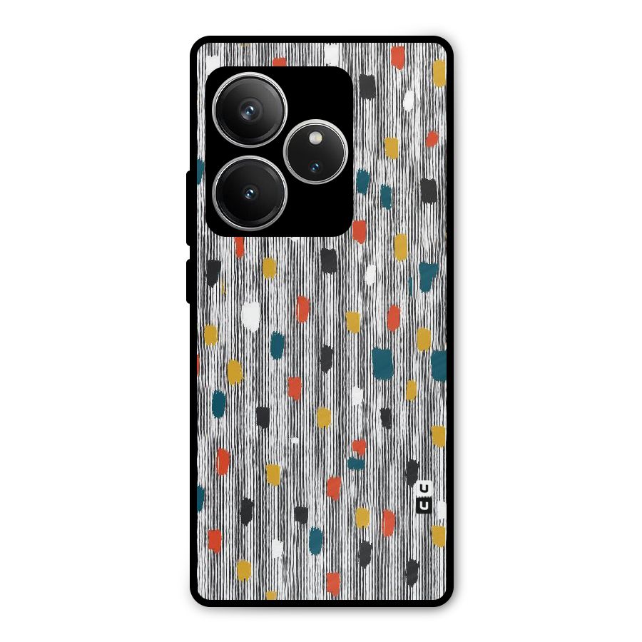 Single Paint Pattern Metal Back Case for Realme GT 6