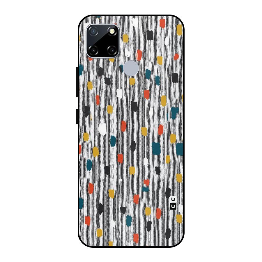 Single Paint Pattern Metal Back Case for Realme Narzo 20