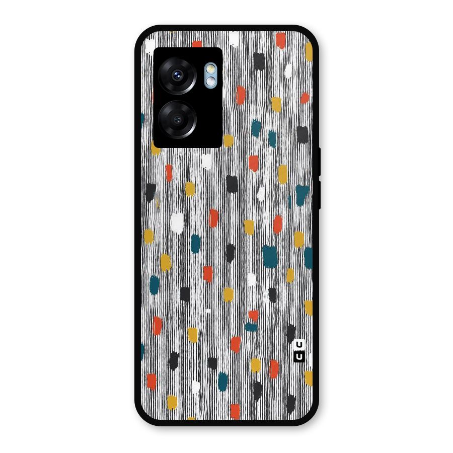 Single Paint Pattern Metal Back Case for Realme Narzo 50 5G