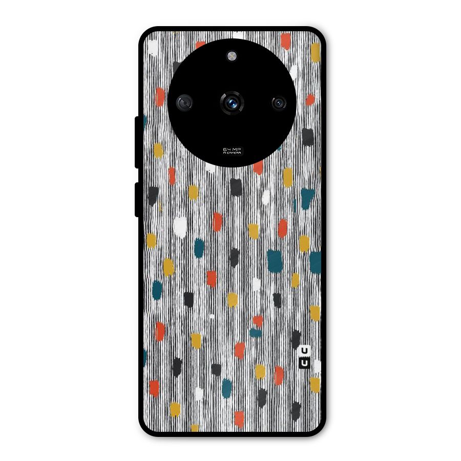 Single Paint Pattern Metal Back Case for Realme Narzo 60 5G