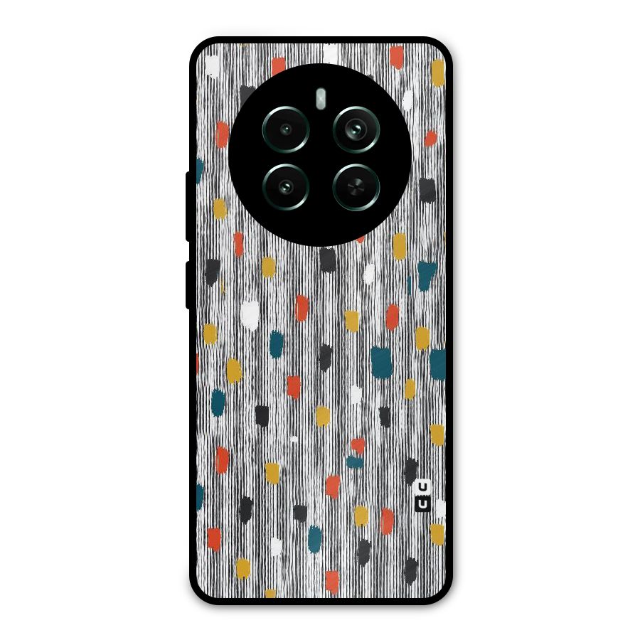 Single Paint Pattern Metal Back Case for Realme Narzo 70 Pro