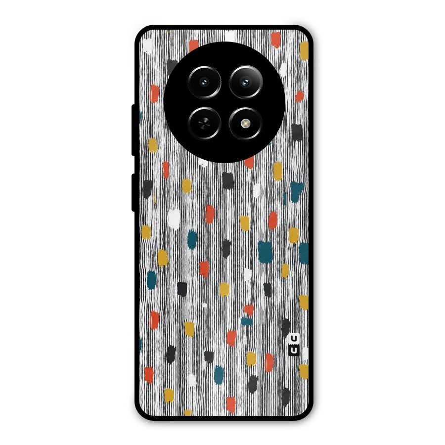 Single Paint Pattern Metal Back Case for Realme Narzo N65