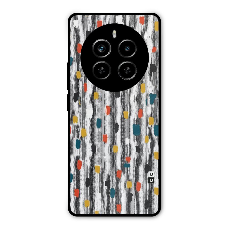 Single Paint Pattern Metal Back Case for Realme P1 Pro