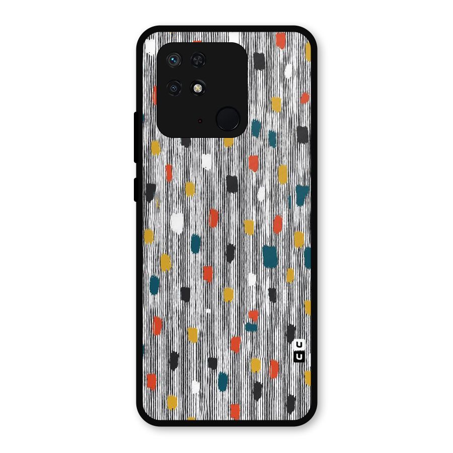 Single Paint Pattern Metal Back Case for Redmi 10 Power