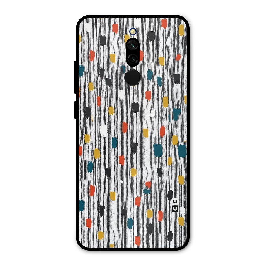Single Paint Pattern Metal Back Case for Redmi 8