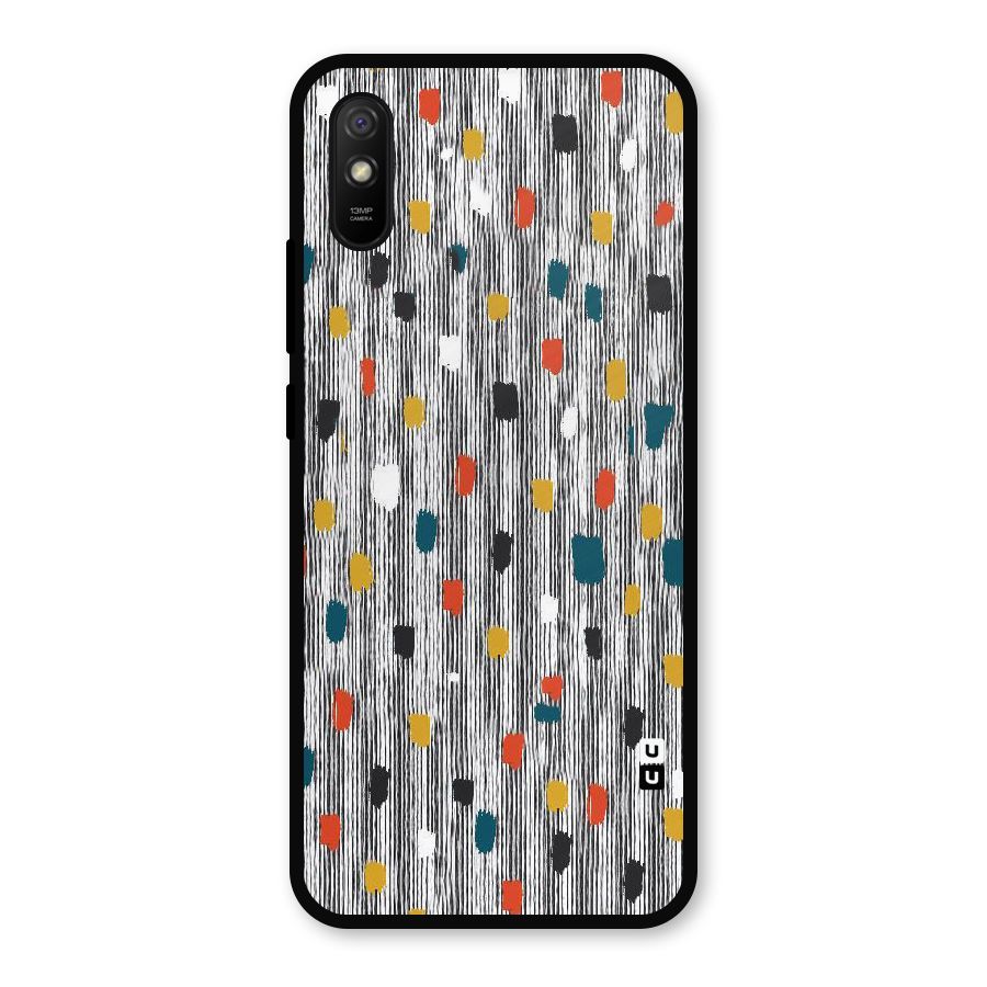 Single Paint Pattern Metal Back Case for Redmi 9i