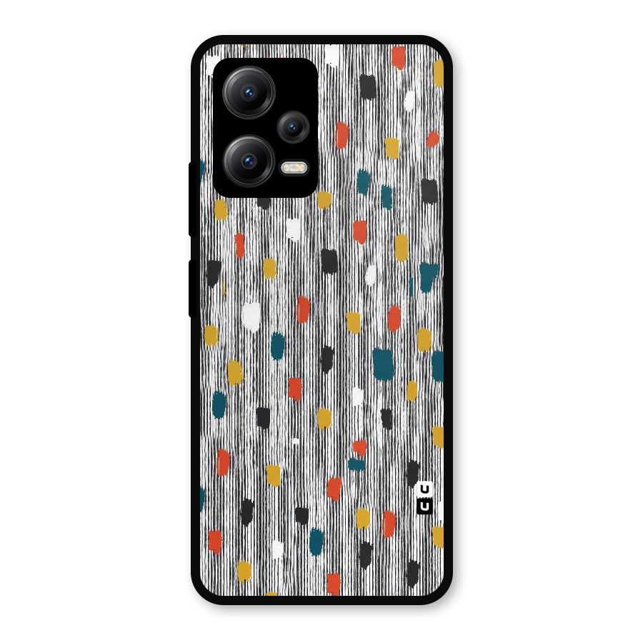 Single Paint Pattern Metal Back Case for Redmi Note 12 5G