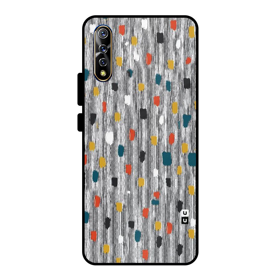 Single Paint Pattern Metal Back Case for Vivo S1