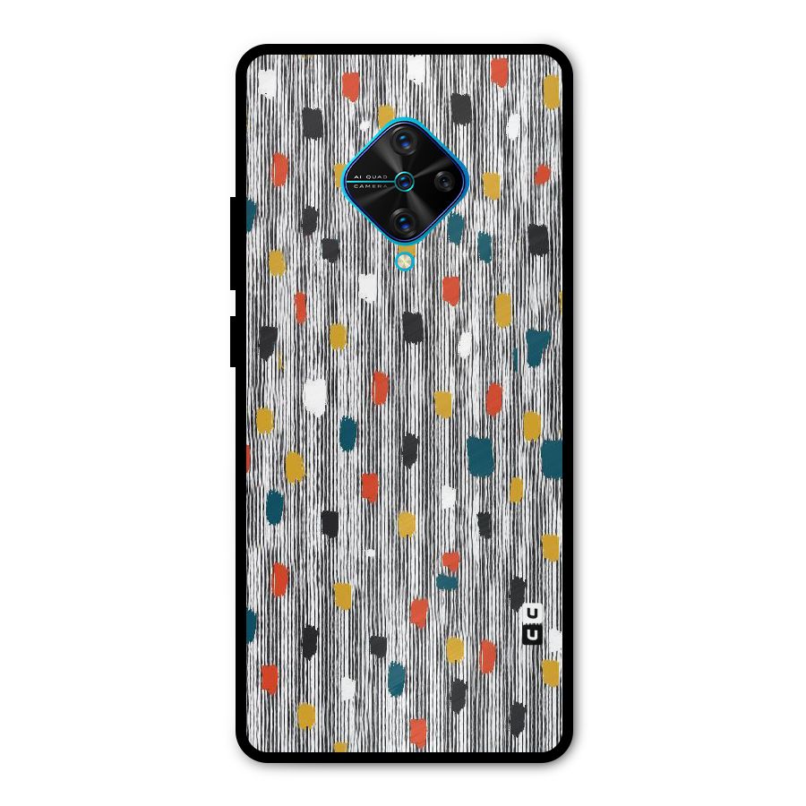 Single Paint Pattern Metal Back Case for Vivo S1 Pro
