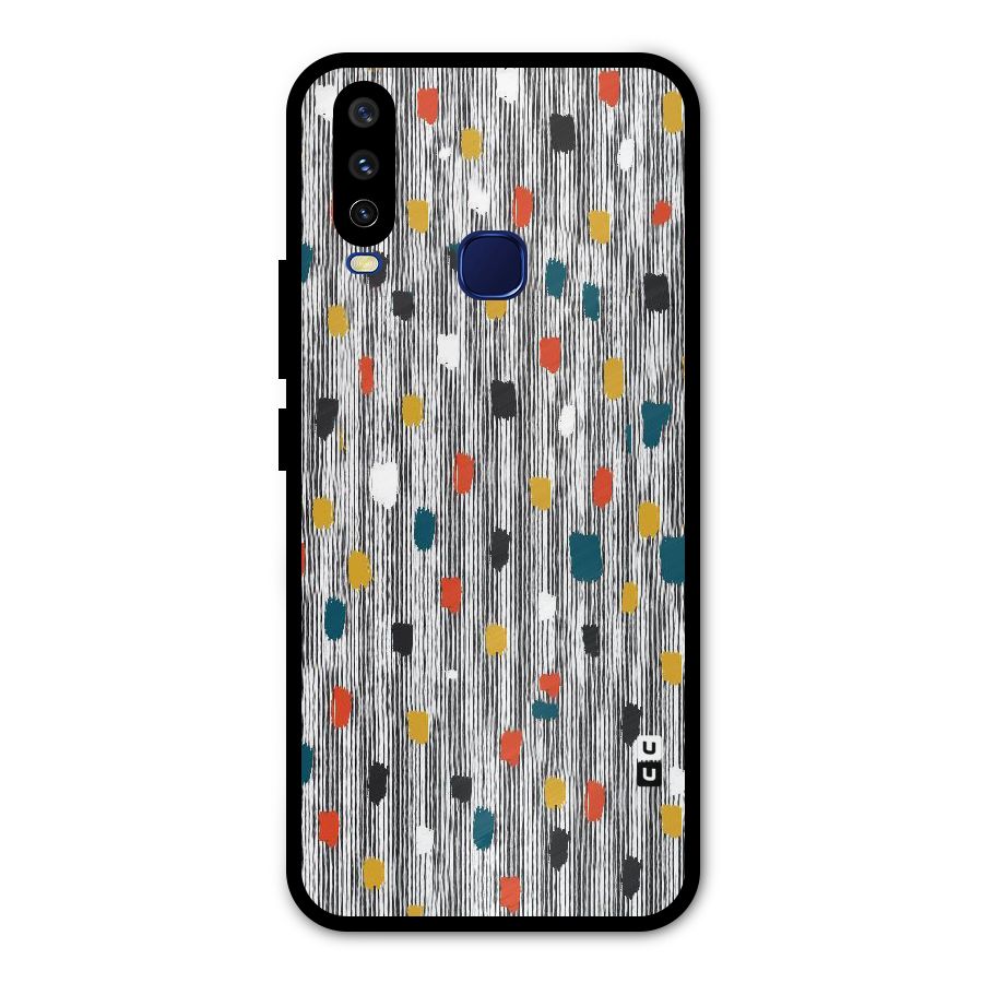 Single Paint Pattern Metal Back Case for Vivo U10