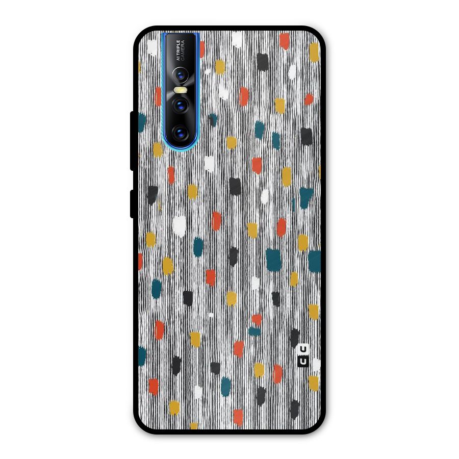 Single Paint Pattern Metal Back Case for Vivo V15 Pro
