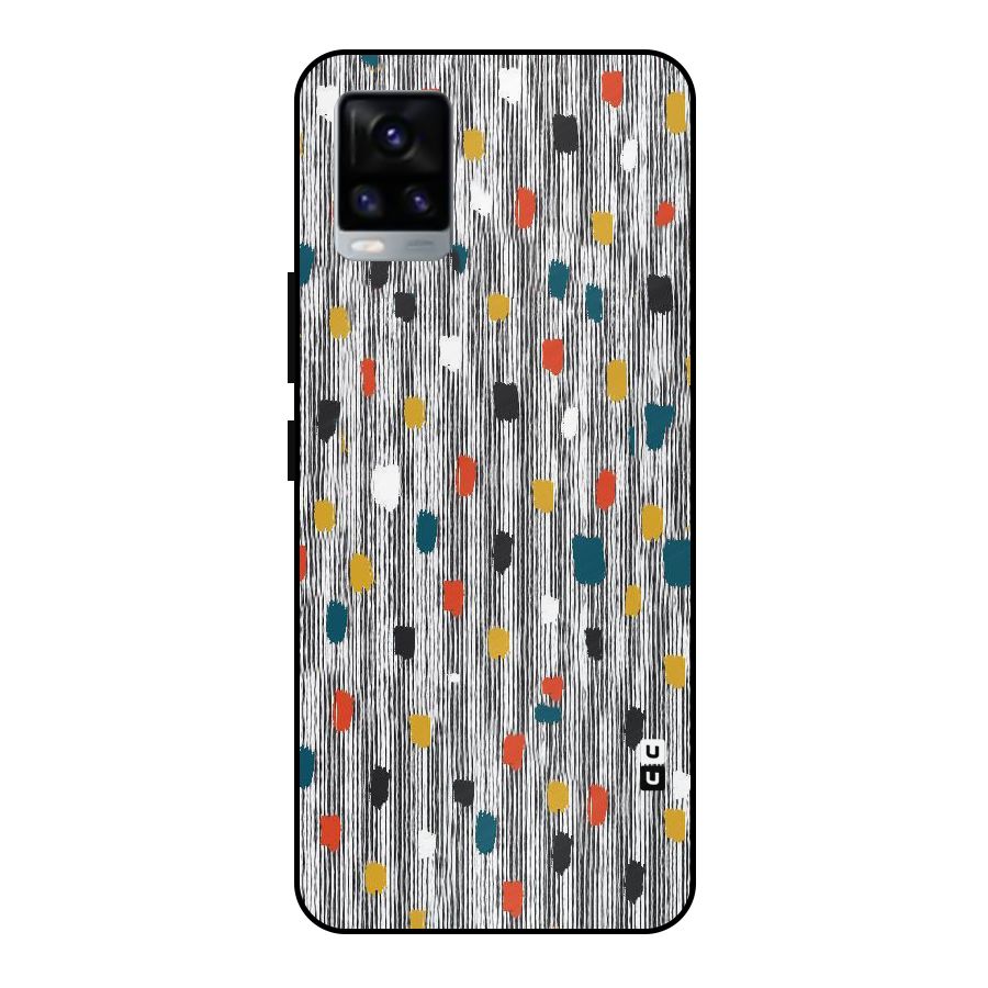 Single Paint Pattern Metal Back Case for Vivo V20 2021