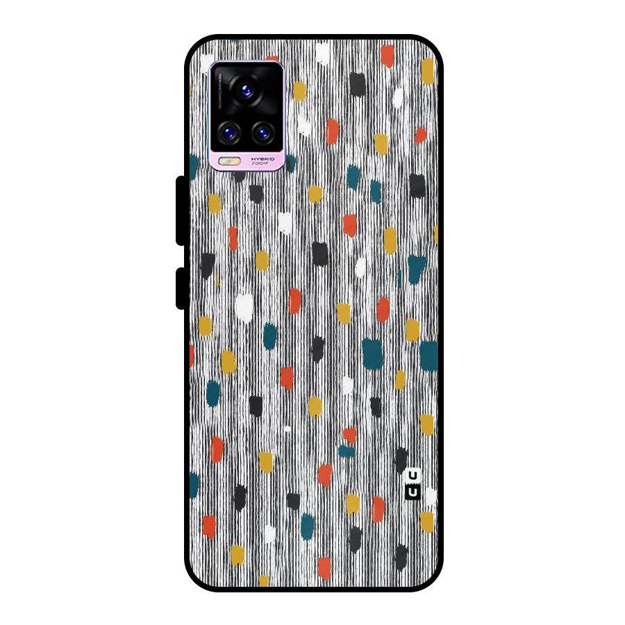 Single Paint Pattern Metal Back Case for Vivo V20 Pro