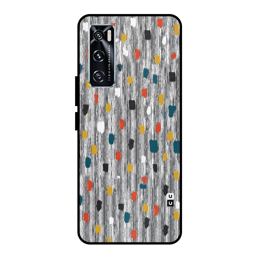 Single Paint Pattern Metal Back Case for Vivo V20 SE