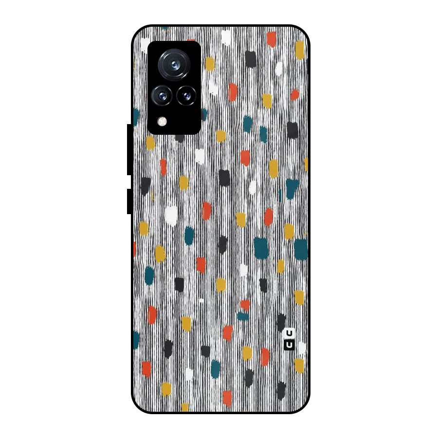 Single Paint Pattern Metal Back Case for Vivo V21 5G
