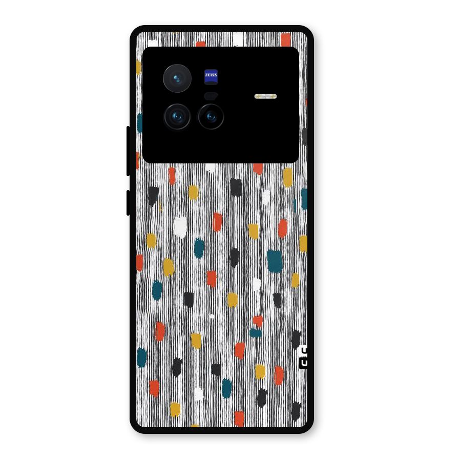 Single Paint Pattern Metal Back Case for Vivo X80