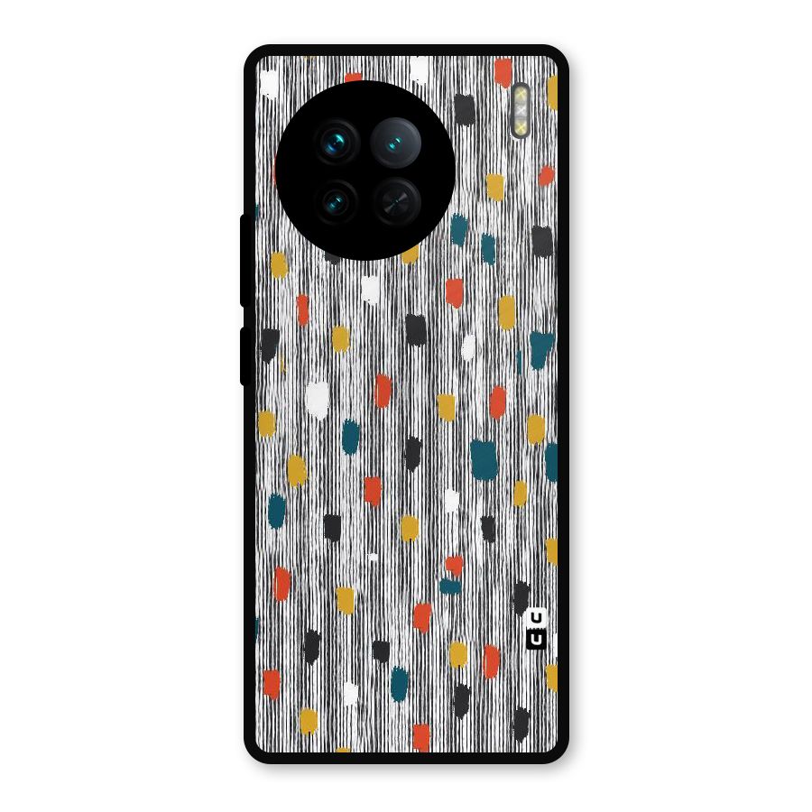 Single Paint Pattern Metal Back Case for Vivo X90