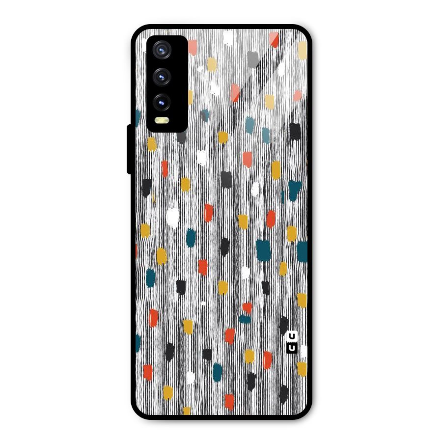 Single Paint Pattern Metal Back Case for Vivo Y20g