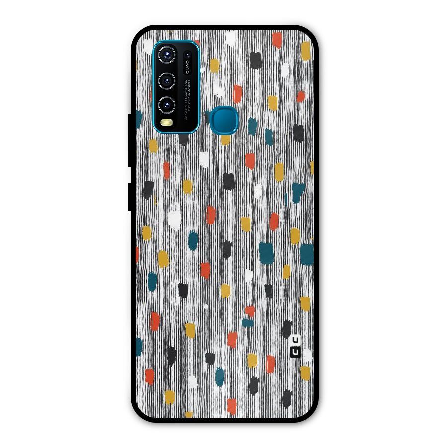 Single Paint Pattern Metal Back Case for Vivo Y30
