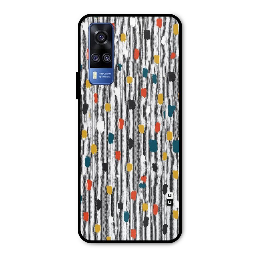 Single Paint Pattern Metal Back Case for Vivo Y31