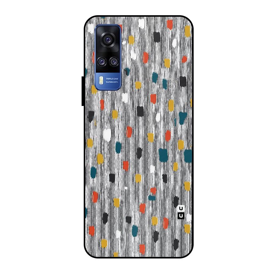 Single Paint Pattern Metal Back Case for Vivo Y51