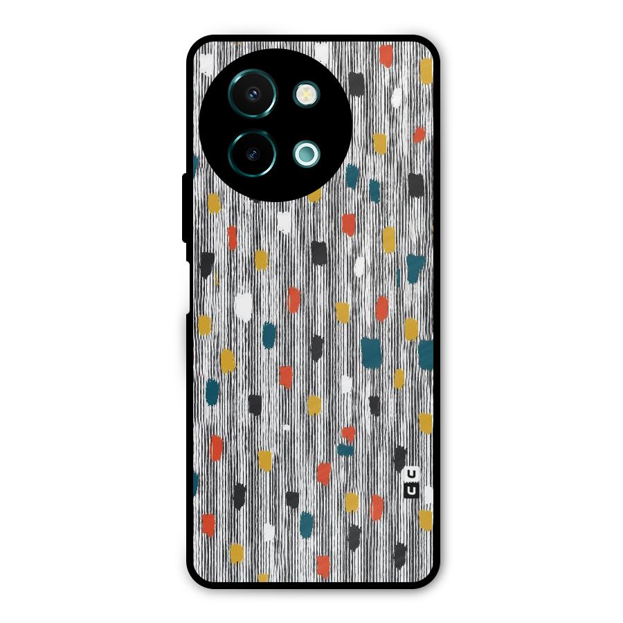 Single Paint Pattern Metal Back Case for Vivo Y58
