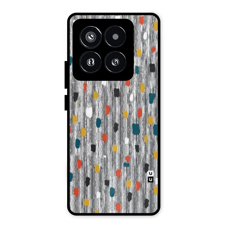 Single Paint Pattern Metal Back Case for Xiaomi 14 Pro