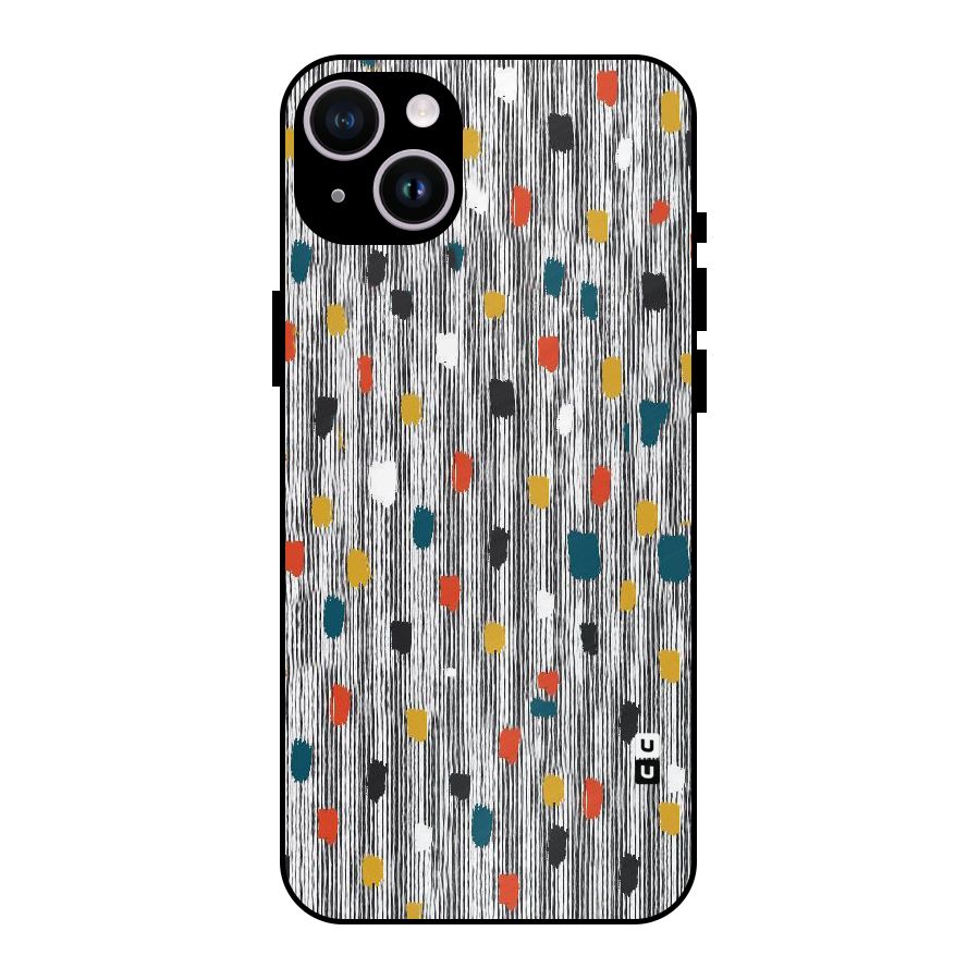 Single Paint Pattern Metal Back Case for iPhone 14 Plus