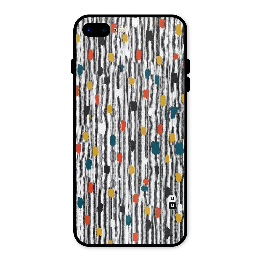 Single Paint Pattern Metal Back Case for iPhone 8 Plus