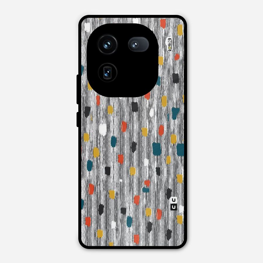 Single Paint Pattern Metal Back Case for iQOO 12