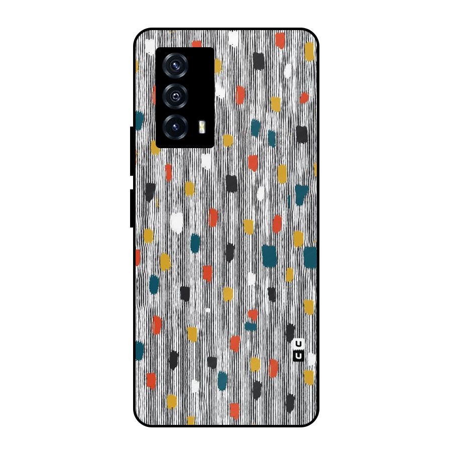 Single Paint Pattern Metal Back Case for iQOO Z5