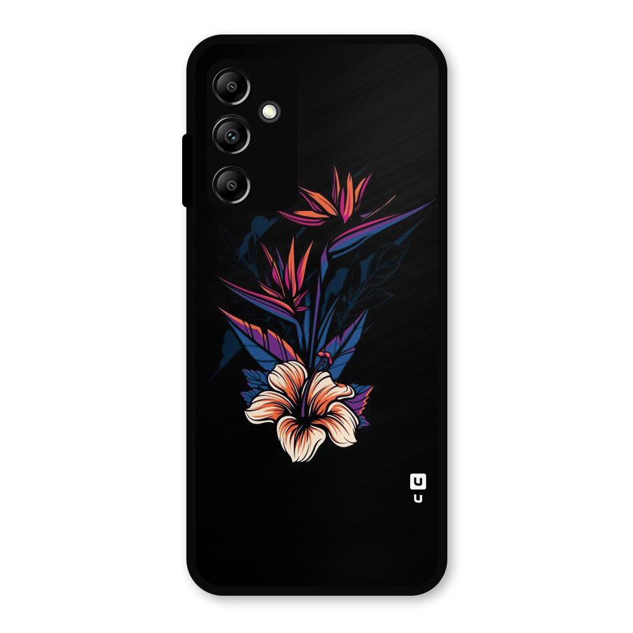 Single Painted Flower Metal Back Case for Galaxy A14 5G