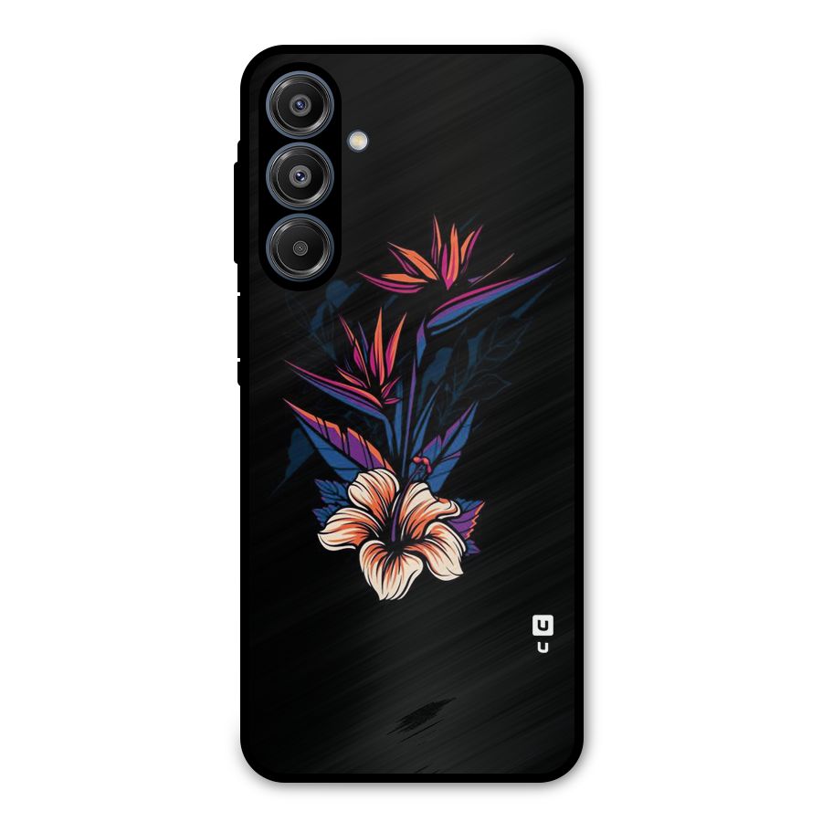 Single Painted Flower Metal Back Case for Galaxy A16 5G