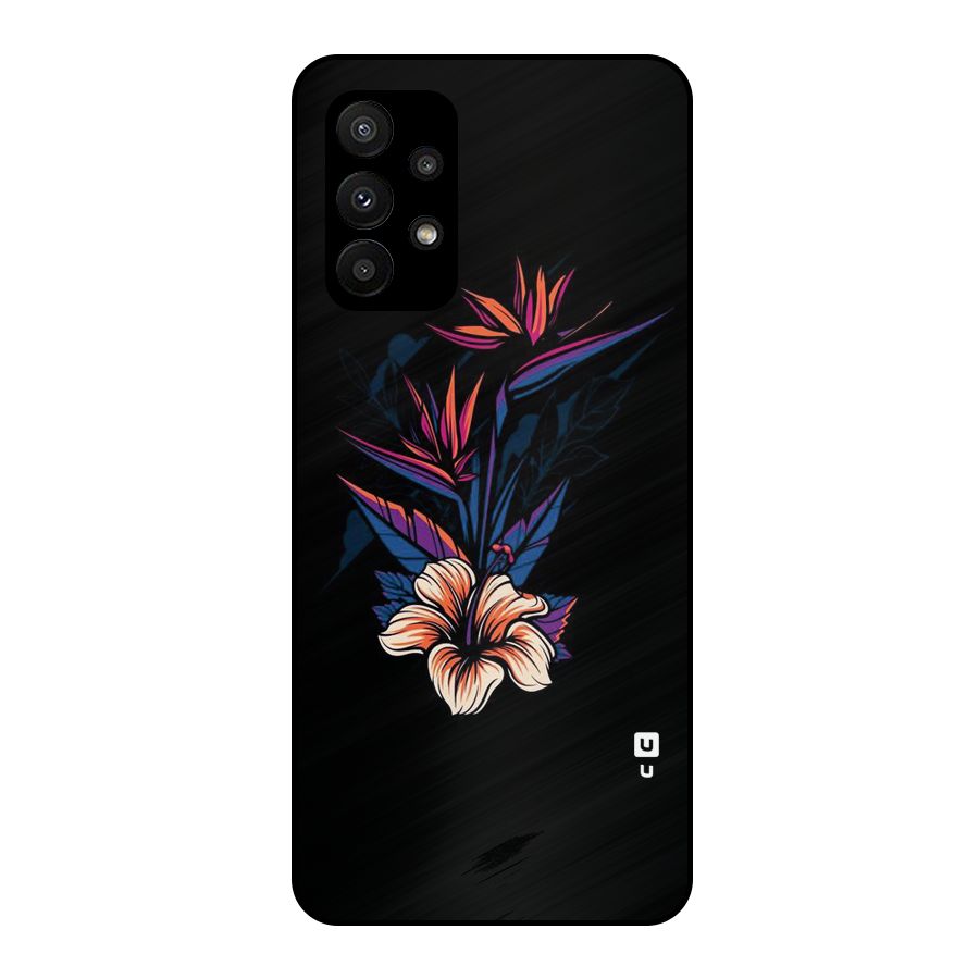 Single Painted Flower Metal Back Case for Galaxy A23