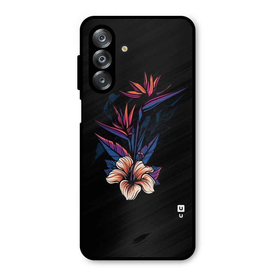 Single Painted Flower Metal Back Case for Galaxy A26