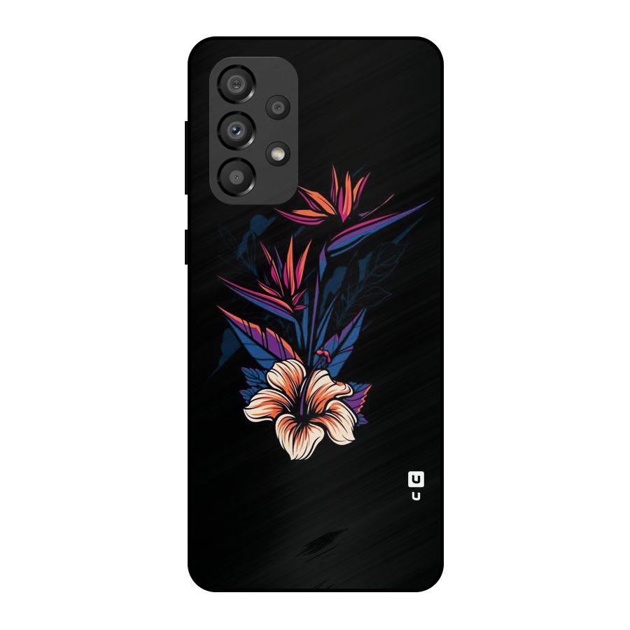 Single Painted Flower Metal Back Case for Galaxy A33 5G