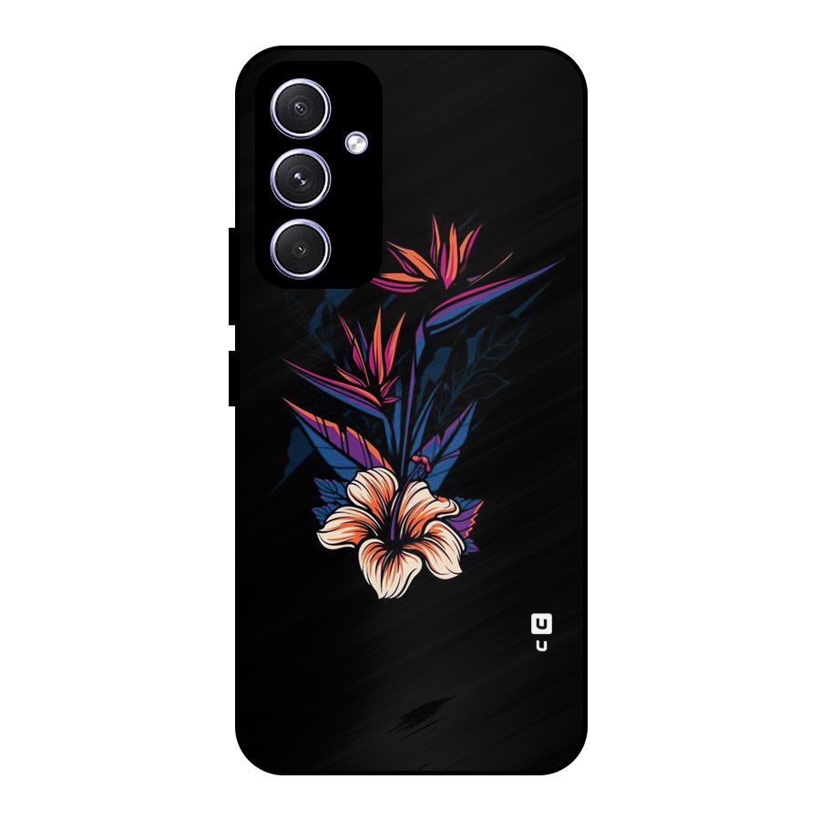 Single Painted Flower Metal Back Case for Galaxy A54