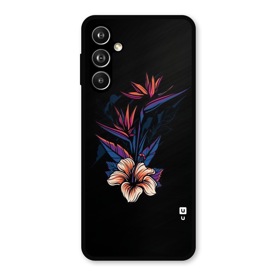 Single Painted Flower Metal Back Case for Galaxy F54