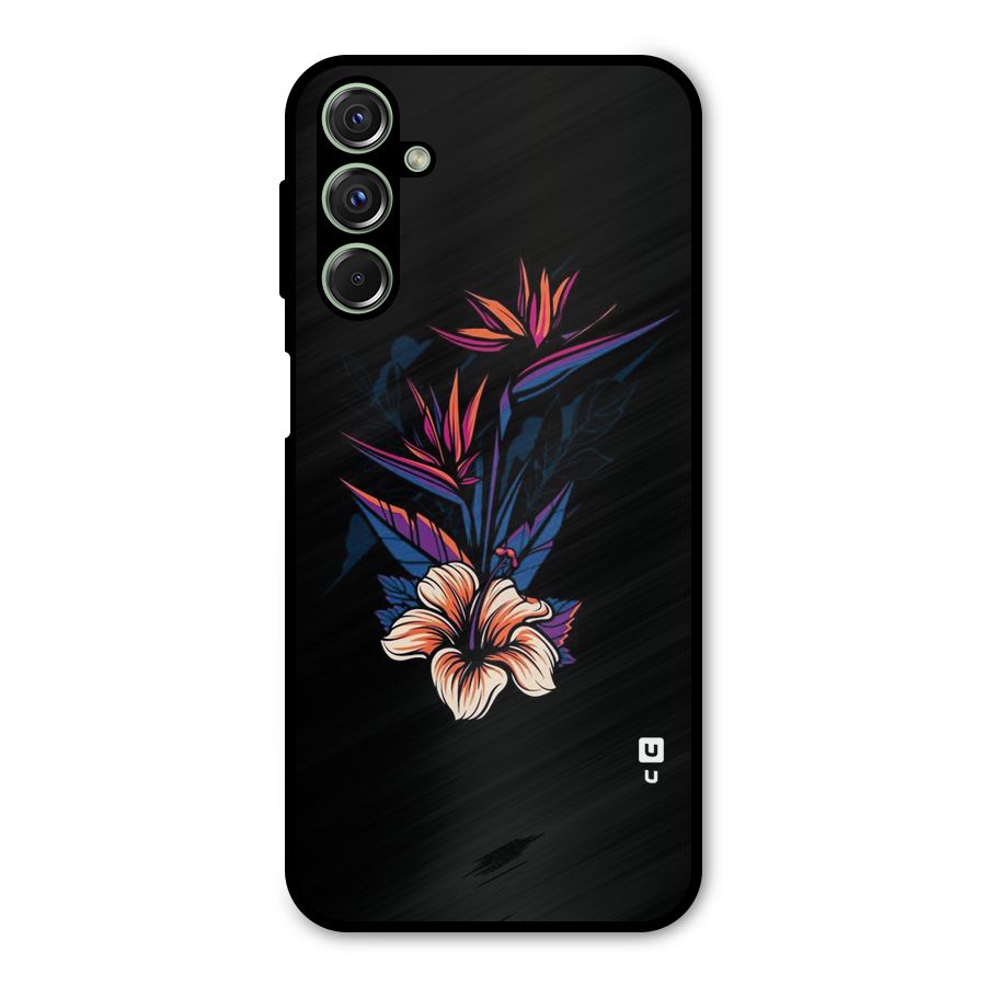 Single Painted Flower Metal Back Case for Galaxy M34