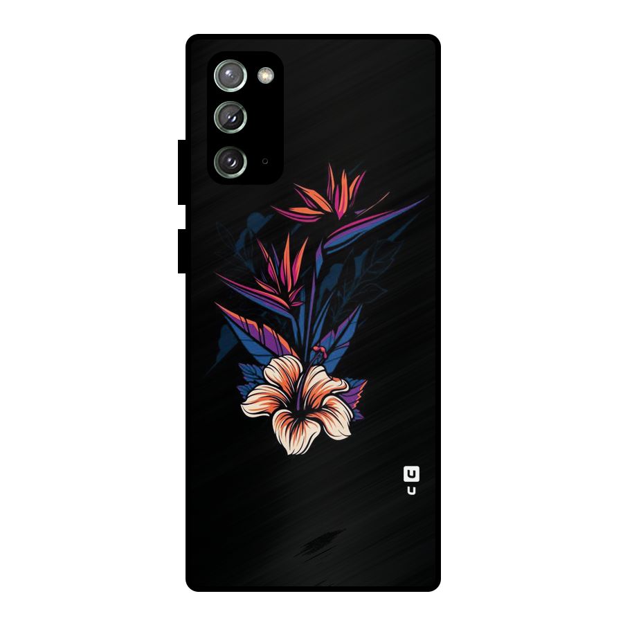 Single Painted Flower Metal Back Case for Galaxy Note 20