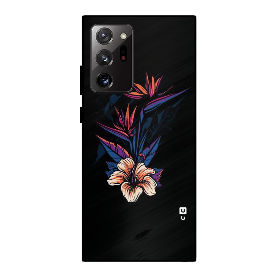 Single Painted Flower Metal Back Case for Galaxy Note 20 Ultra