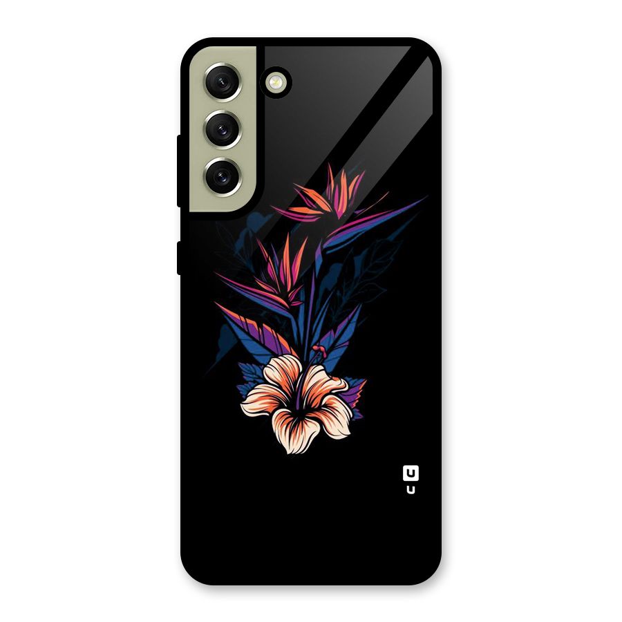 Single Painted Flower Metal Back Case for Galaxy S21 FE 5G (2023)