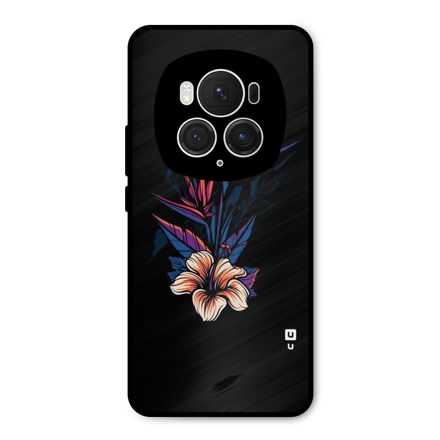 Single Painted Flower Metal Back Case for Honor Magic6 Pro