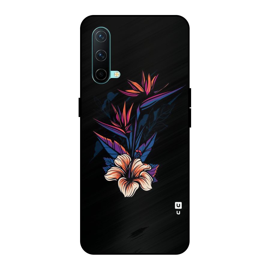 Single Painted Flower Metal Back Case for OnePlus Nord CE 5G