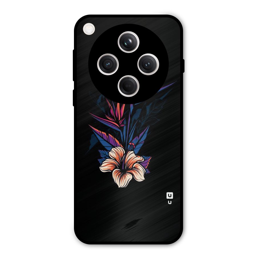 Single Painted Flower Metal Back Case for Oppo Find X8